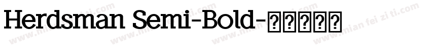 Herdsman Semi-Bold字体转换